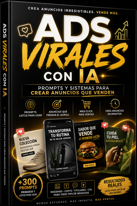 ADS VIRALES CON IA-Prompts y Sistema para crear Anuncios que venden
